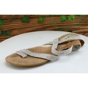 Born‎ concept Sz 9 M Brown Strappy Fabric Women Sandals